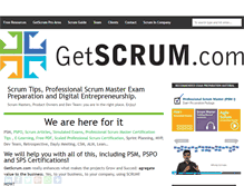 Tablet Screenshot of getscrum.com